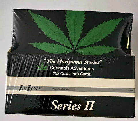 (1) One Pack - New Sealed InLine 420 The Marijuana Stories Cannabis Adventures Weed 1996 Series II/2 Trading Card - 8 Cards