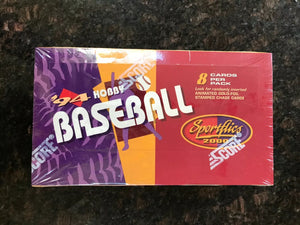 (1) One Pack - New Sealed 1994 SCORE SPORTFLICS 3D MLB Baseball Trading Card Star Pack - 8 Cards