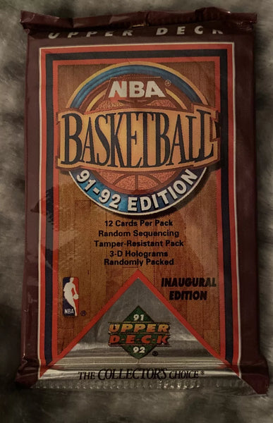 (1) One Pack - 1991-1992 Upper Deck NBA Basketball Trading Card - 12 Cards