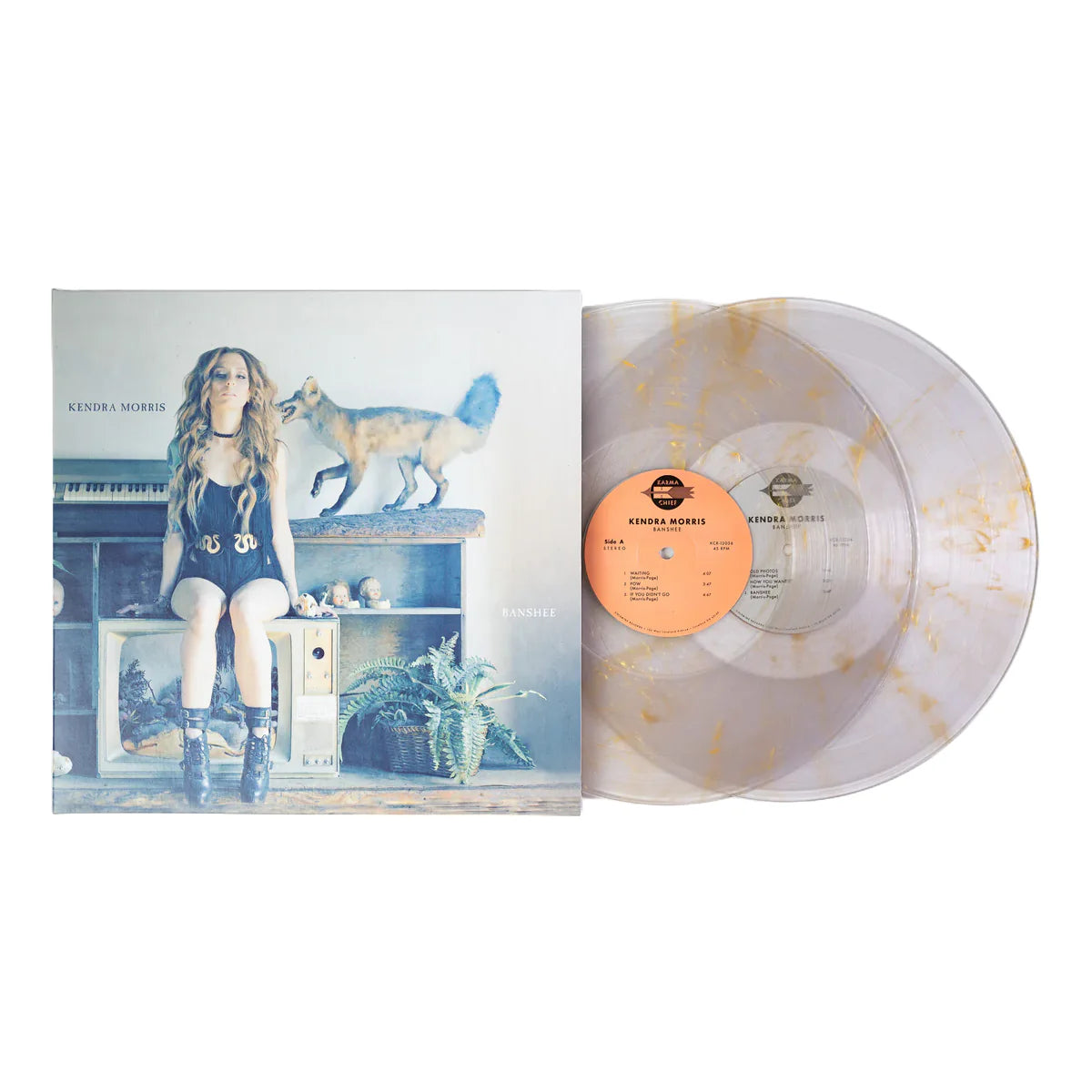 Kendra Morris - Banshee - New LP Record 2024 Karma Chief Clear with Metallic Gold Swirl Vinyl -  Soul / Funk